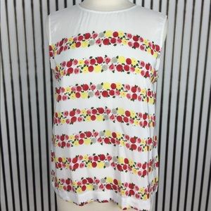 Equipment Femme White Floral Silk Blouse Top